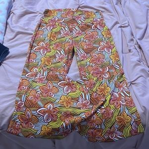 earthbound multicolor flare pants